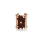 Silvia Furmanovich Horse Mane Cuff with Laquer Flower and Diamond