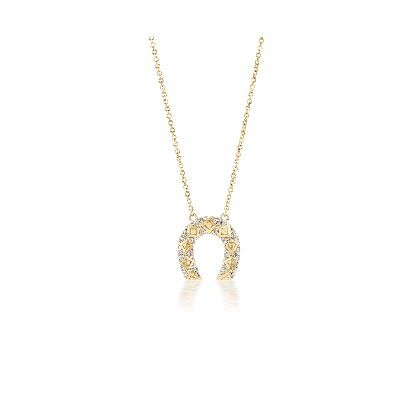 Harwell Godfrey Mini Horseshoe Diamond Necklace