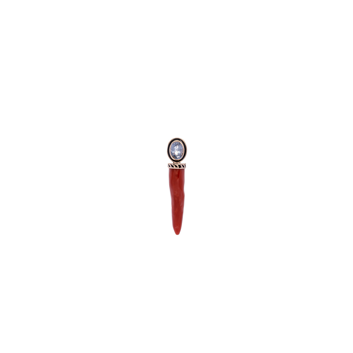 Dezso Cornetto Charm with Sapphire
