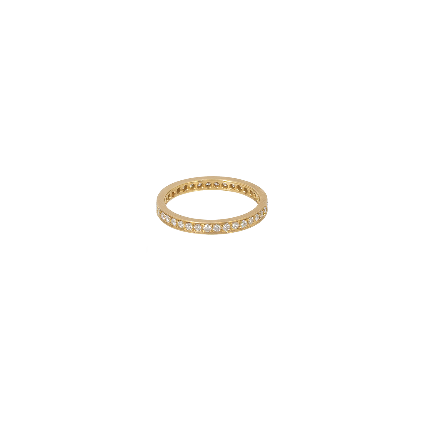 Caroline Ellen Narrow Pave Diamond Ring