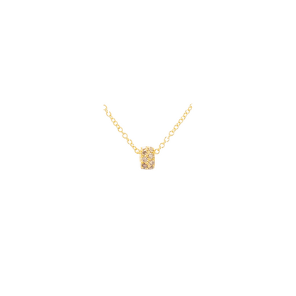 Caroline Ellen Cognac Diamond Rondelle Necklace