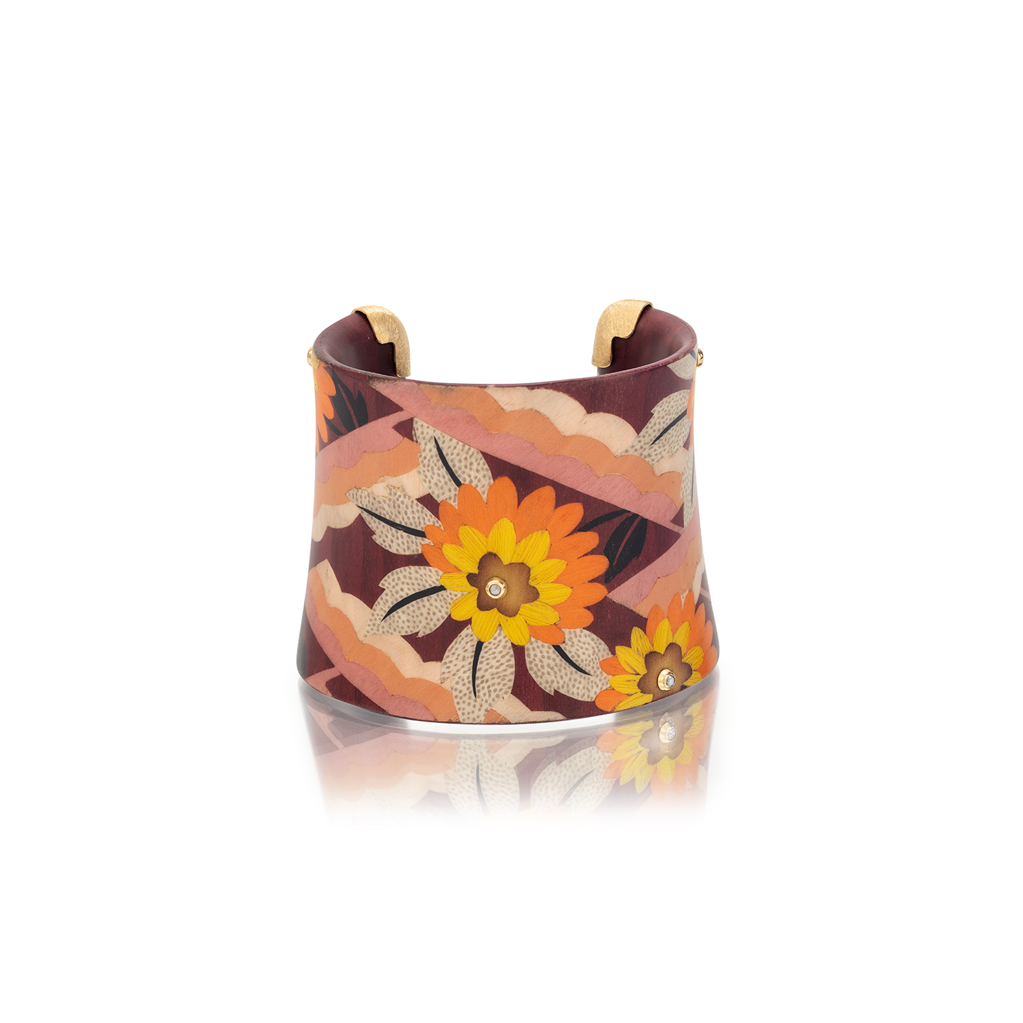 Silvia Furmanovich Marquetry Floral Cuff