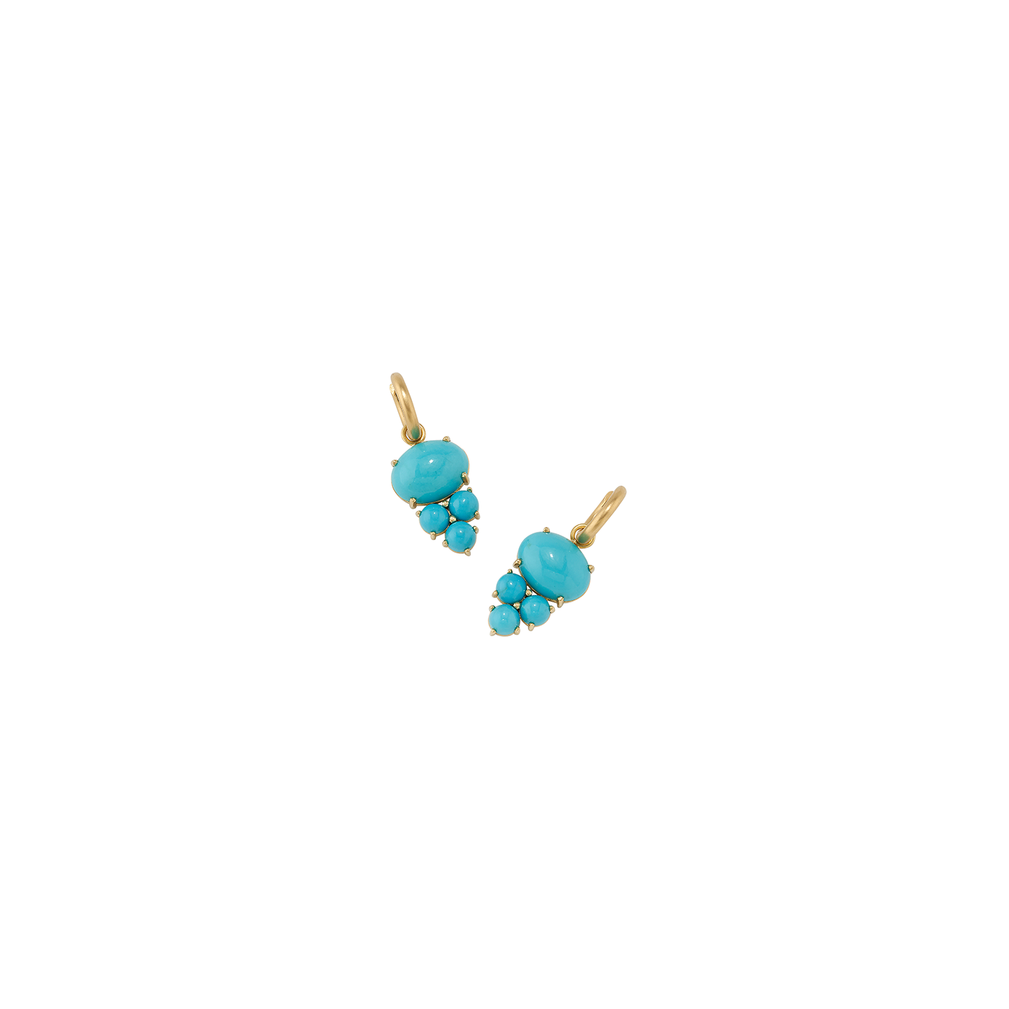 Irene Neuwirth 'Classic' Spritz Jeweled Turquoise Huggies