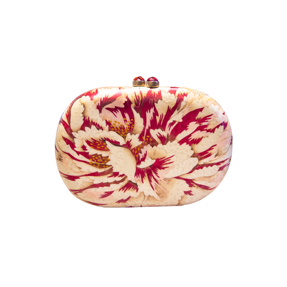 Silvia Furmanovich Marquetry Petal Print Clutch