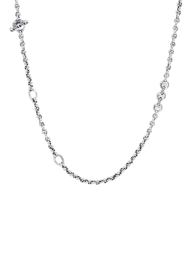 Hoorsenbuhs 5mm Open Link Necklace With Pendant- 42"