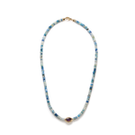 Luis Morais Amethyst Eye of the Idol on Beaded Necklace