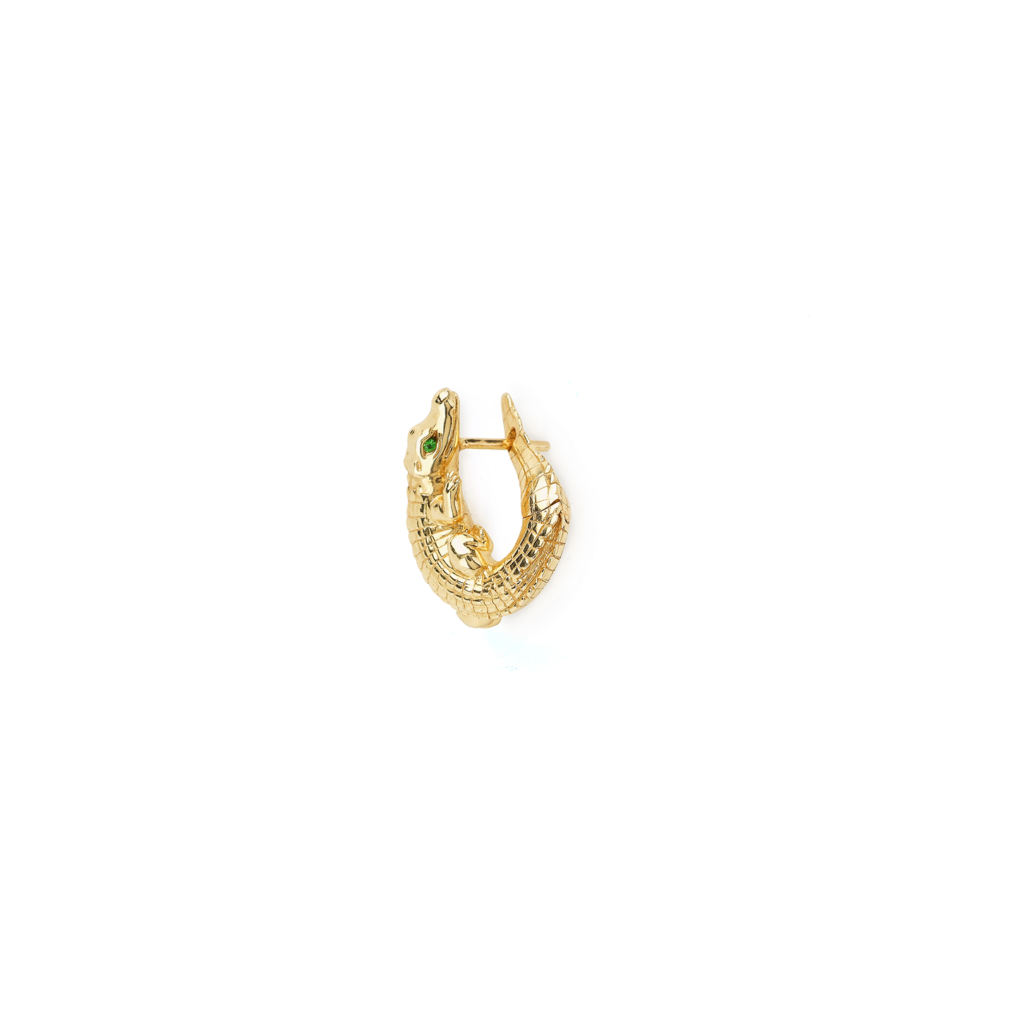 Bibi Van Der Velden Alligator Yellow Gold Twist Earring-Right