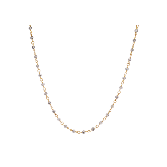 Caroline Ellen Salt & Pepper Diamond Bead Wrap Necklace