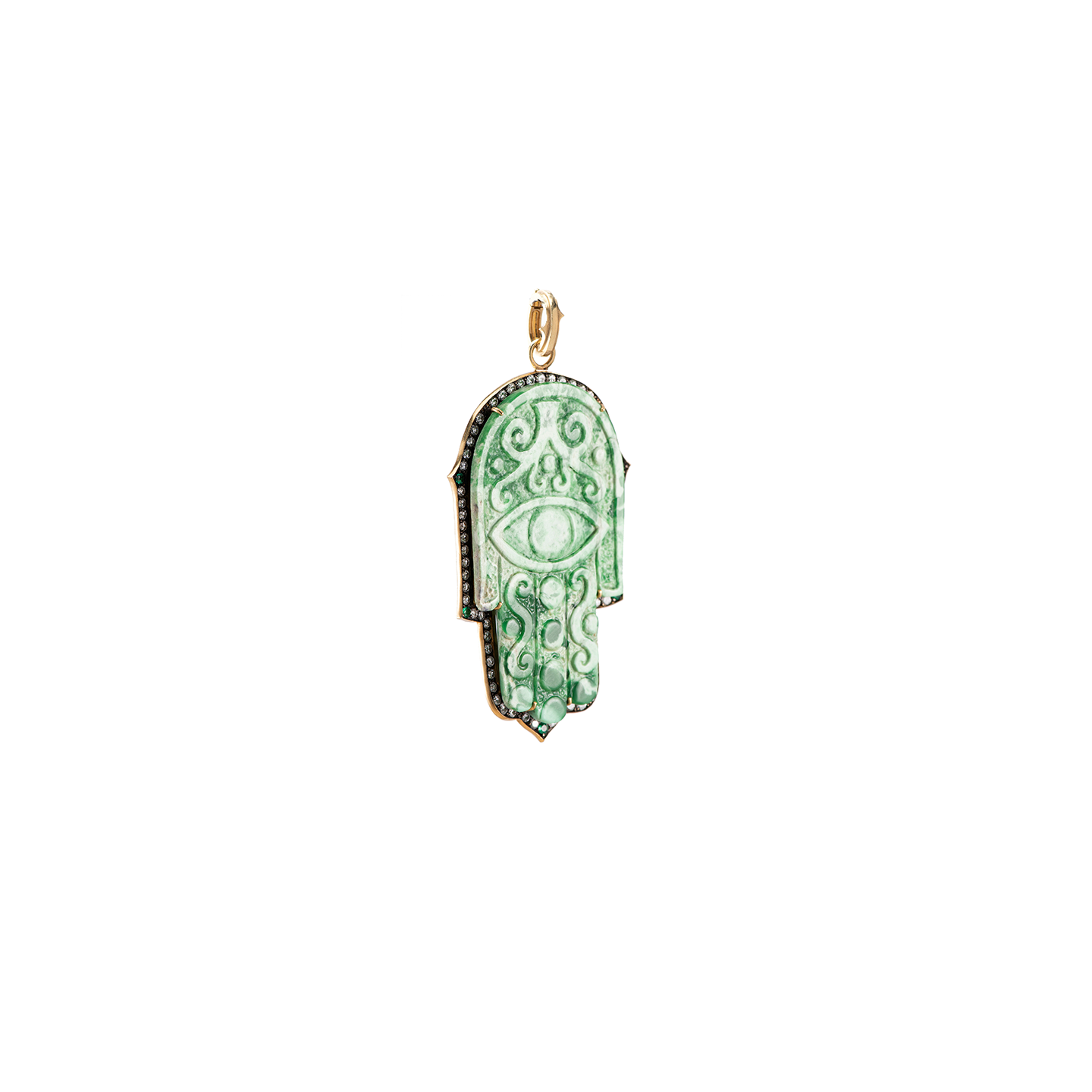 Sylva & Cie Variscite Hamsa Pendant