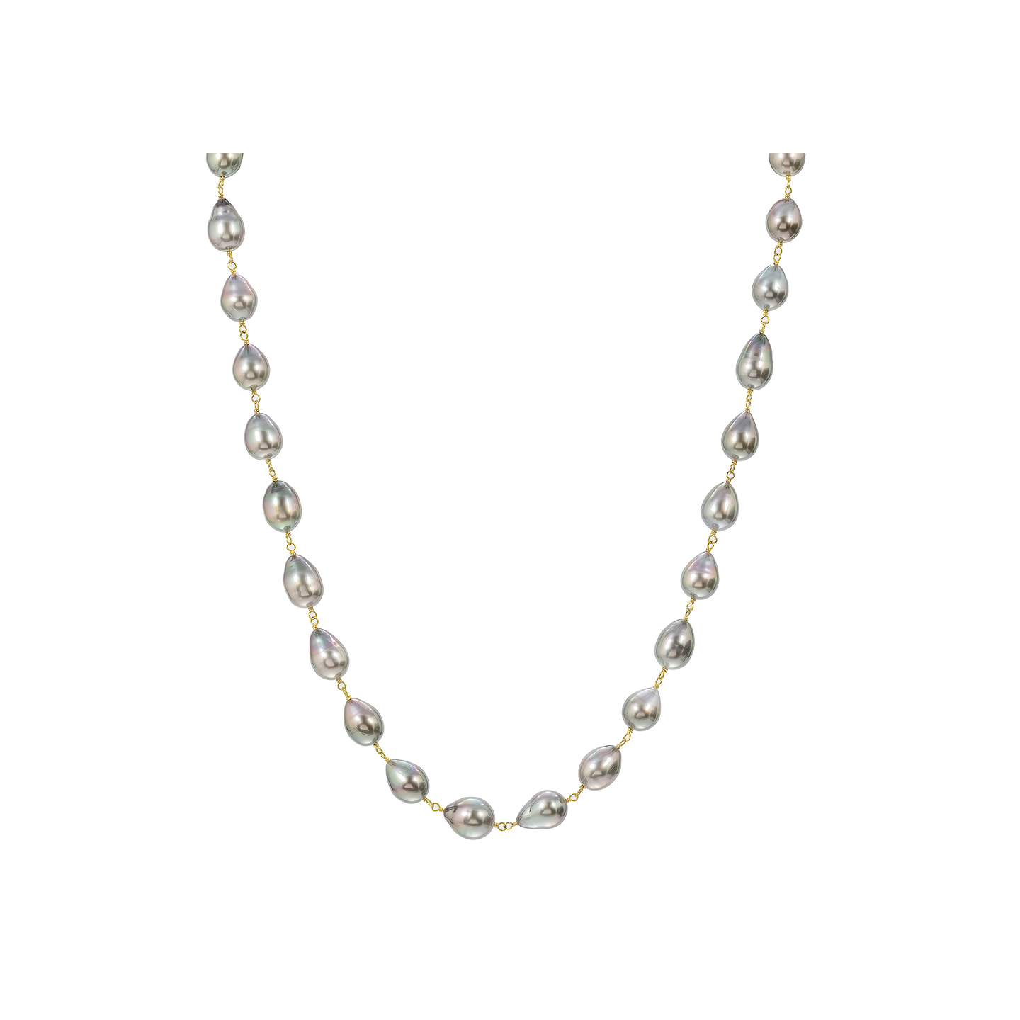 Caroline Ellen Baroque Tahitian Pearl Wrap Necklace
