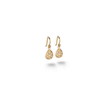 Caroline Ellen Pave Cognac Pear Dangle Earrings
