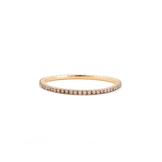 Sylva & Cie Champagne Diamond Stretch Bracelet