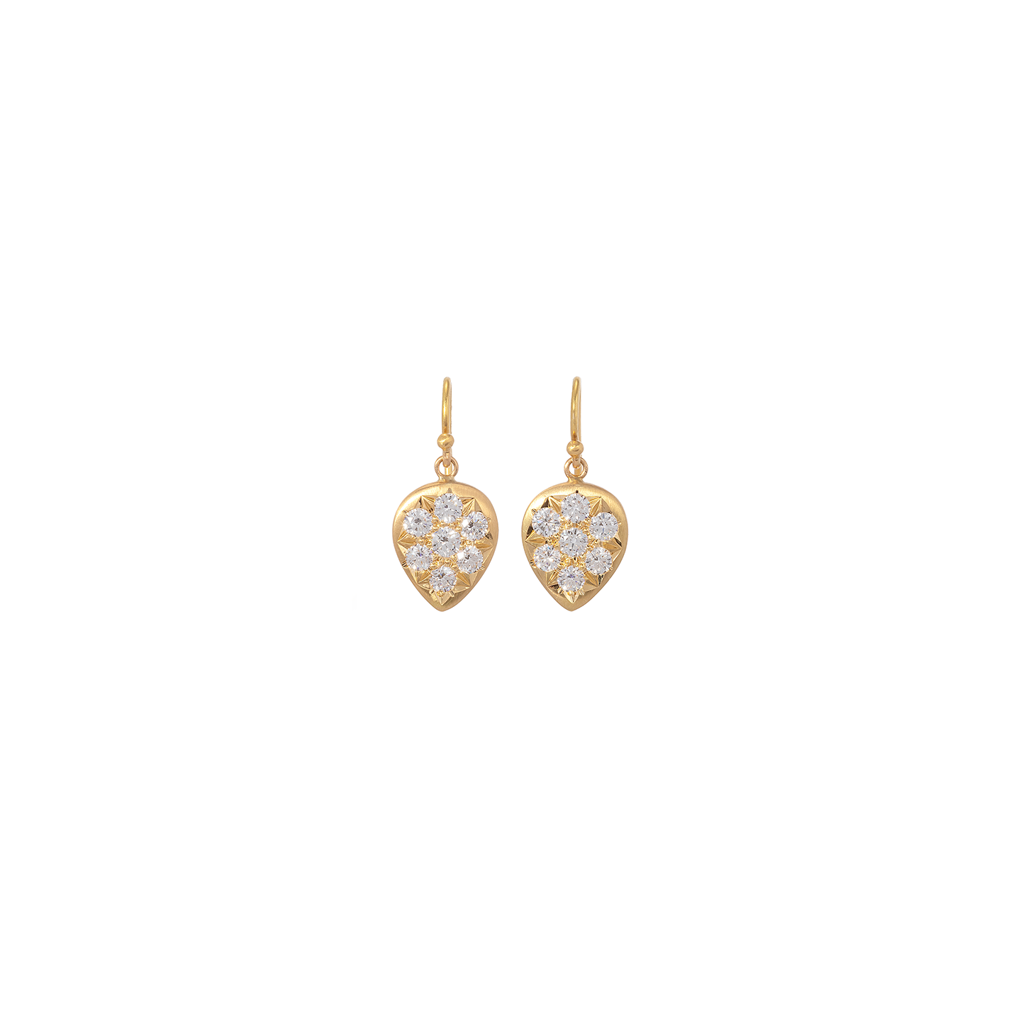Caroline Ellen Pave Dangle Earrings