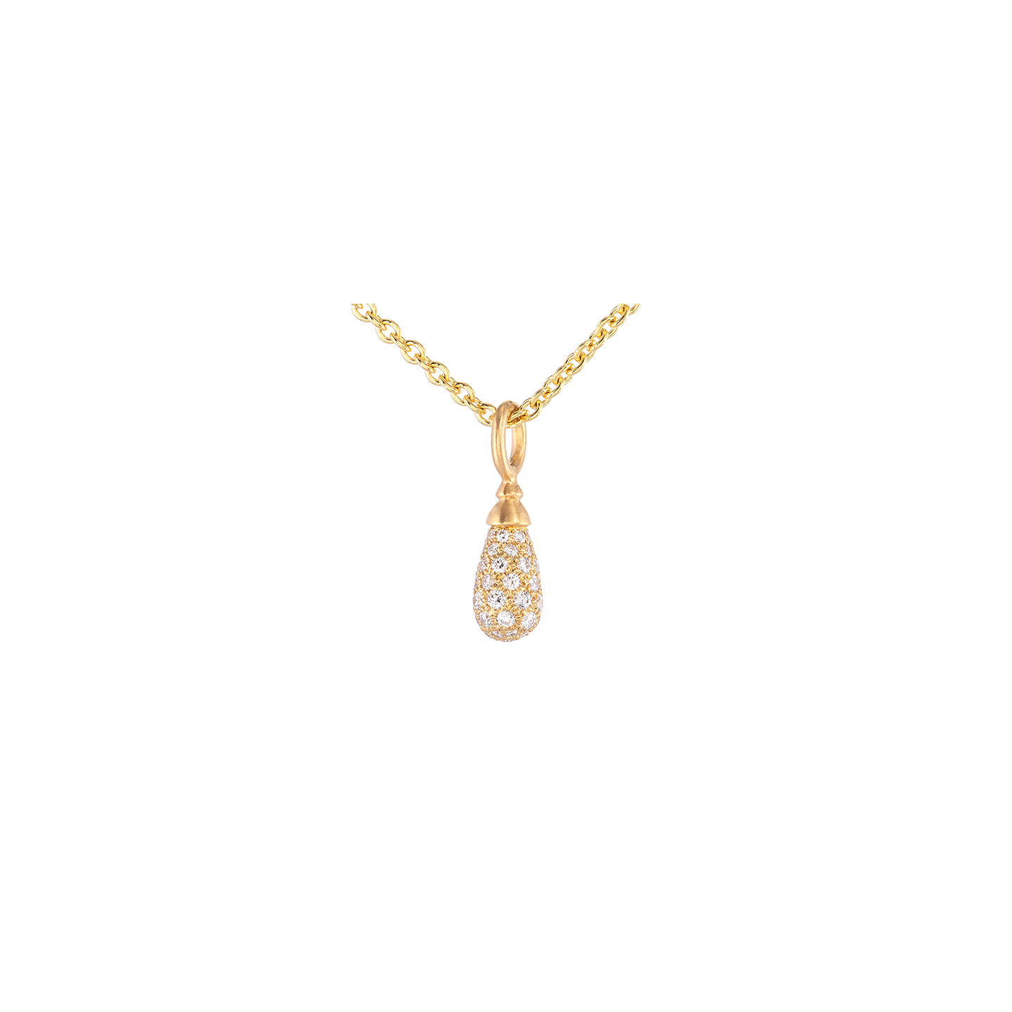 Caroline Ellen Pave Diamond Drop Necklace