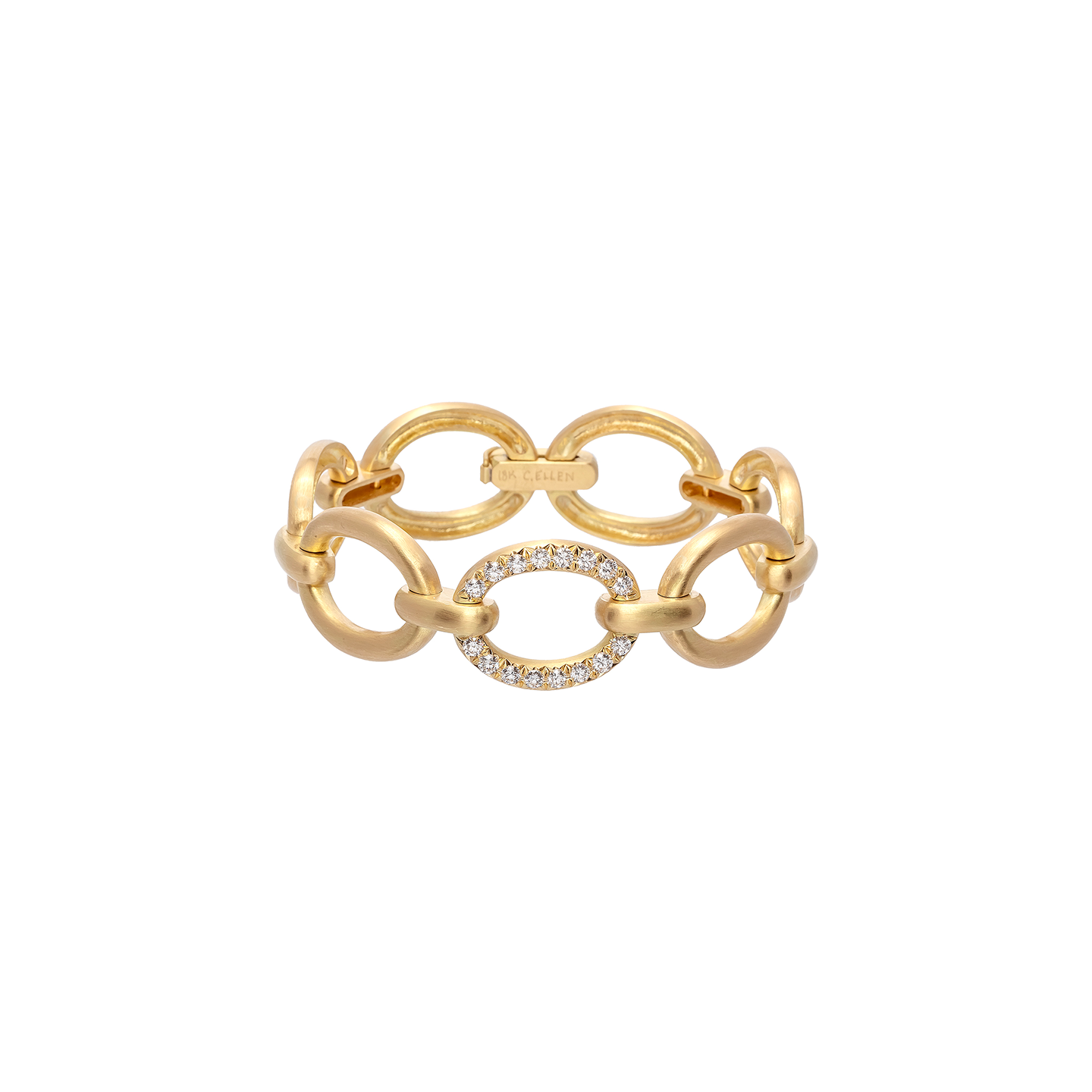 Caroline Ellen Large Gold Link Bracelet