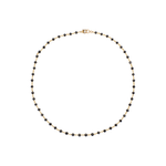 Caroline Ellen Black Diamond Bead Wrap Necklace
