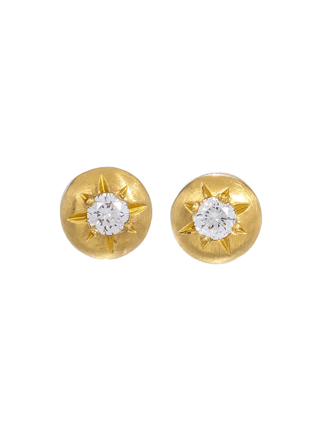 Caroline Ellen Diamond Stud Earrings