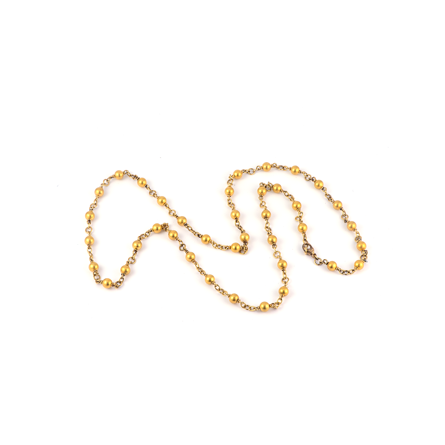 Sylva & Cie 6mm Gold Ball Necklace