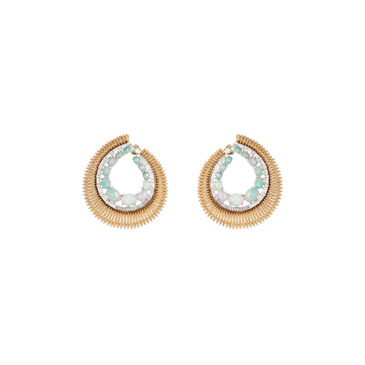 Nikos Koulis Together Opal Hoop Earrings