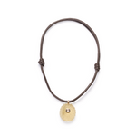 Dezso Grande Carved Lemon Quartz Urchin Charm on Cord