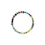 Luis Morais Short Drill Bit on Gemstone and Glass Beaded Bracelet