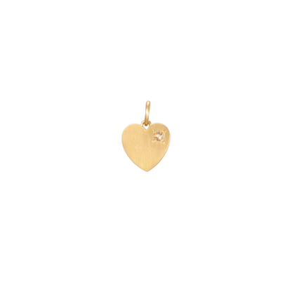 Irene Neuwirth Gold Love 15mm Heart Pendant with Diamond