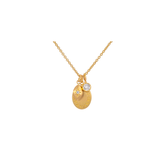 Caroline Ellen Cluster Charm Necklace