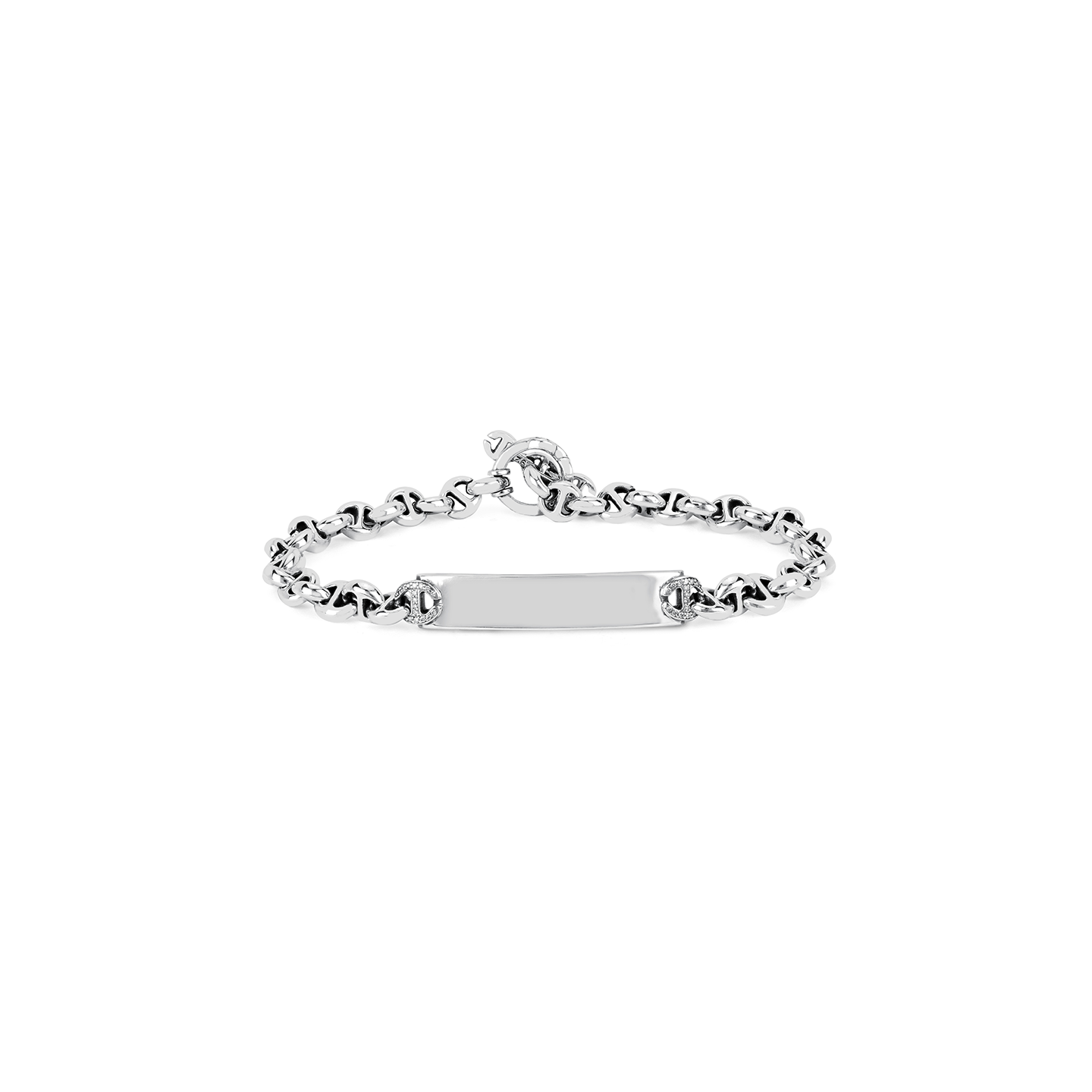 Hoorsenbuhs 5mm Open Link Monogram Bracelet