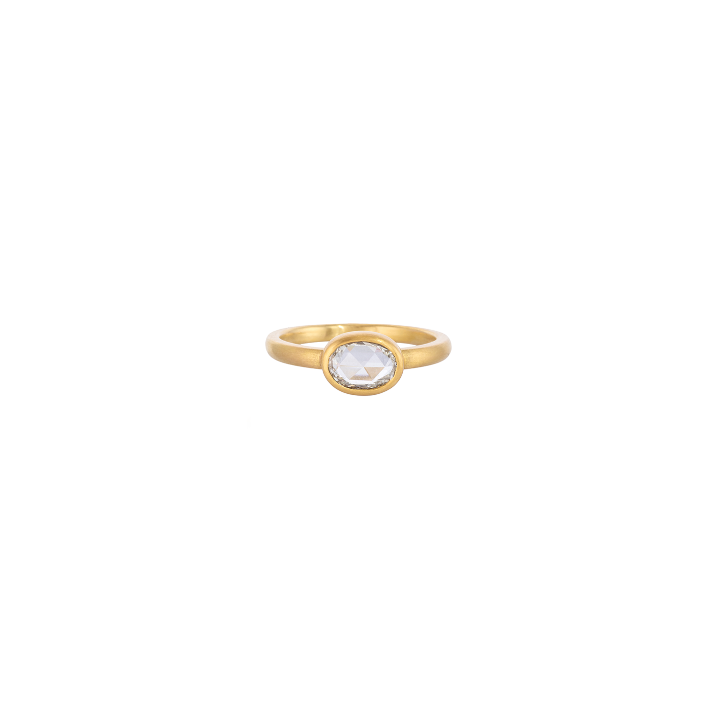 Caroline Ellen Oval Rose-Cut Diamond Ring
