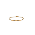 Caroline Ellen Long Bar Bracelet with Star Set Black Diamonds