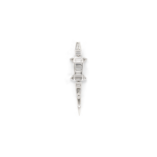 Bibi Van Der Velden Diamond Alligator Earring- Single