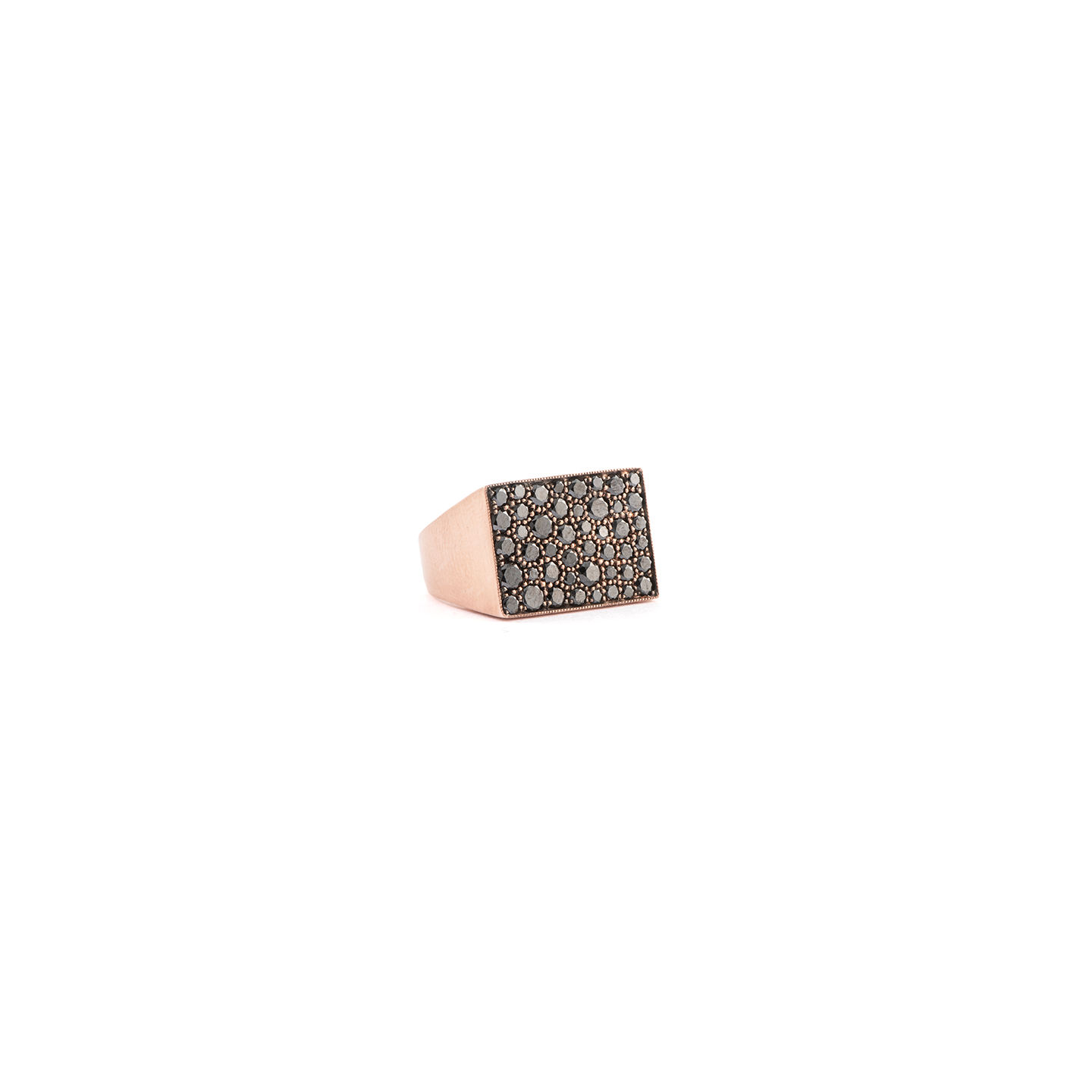 Sylva & Cie Black Diamond Pinky Ring