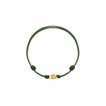 Luis Morais Gold Skull on Cord Bracelet