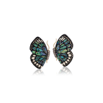 Silvia Furmanovich Marquetry Butterfly Wing Earrings