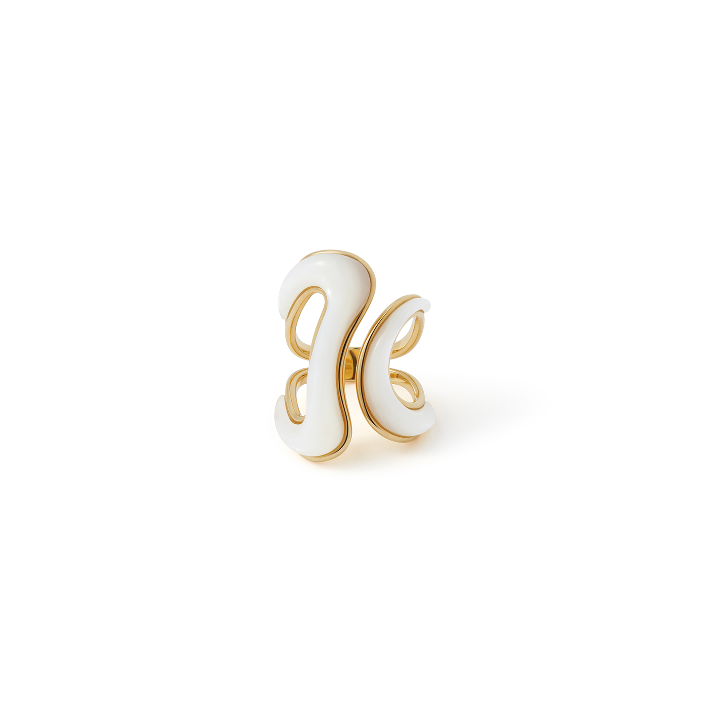 Fernando Jorge 'Stream' Open Ring with Mother Of Pearl