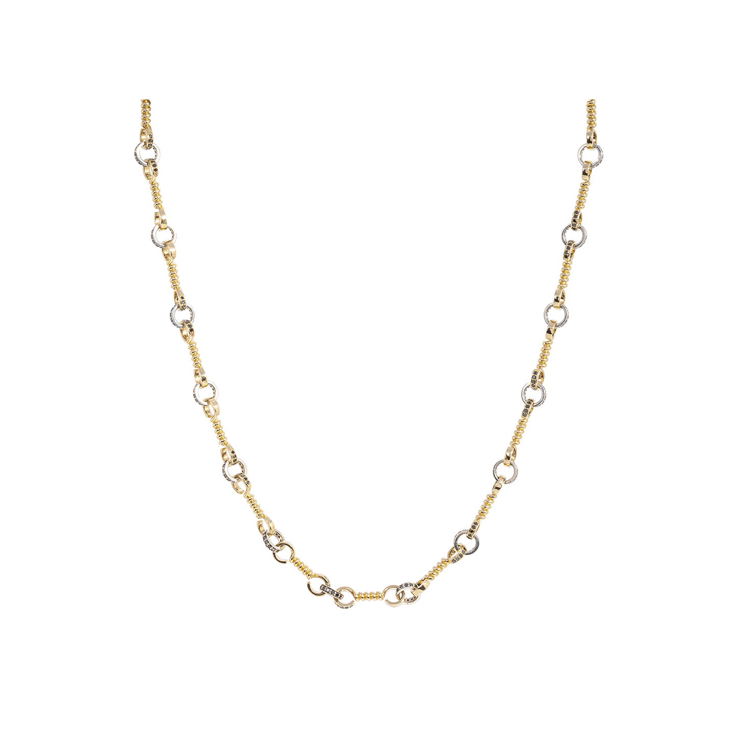 Nancy Newberg Twist Bar Link Necklace