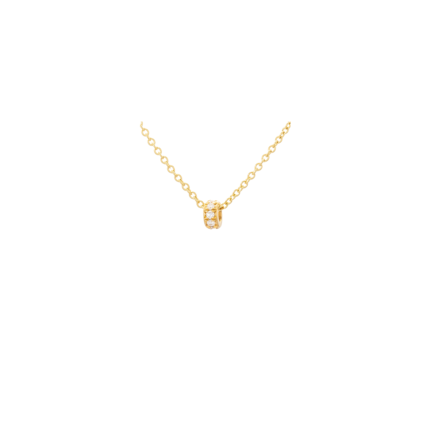 Caroline Ellen Diamond Rondelle Necklace
