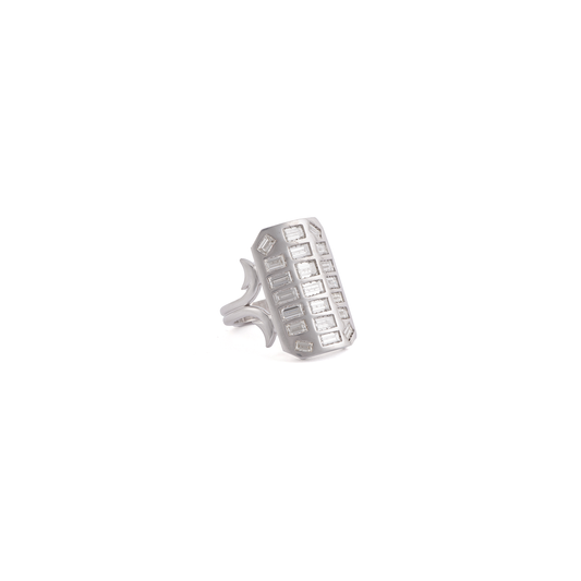 Sylva & Cie Short Baguette Ten Table Ring