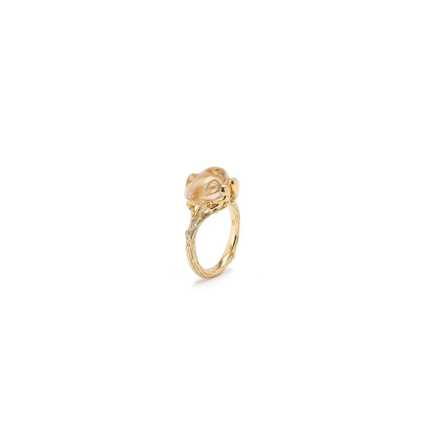 Bibi Van Der Velden Frog Opal Stacking Ring
