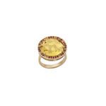 Francesca Villa 'Being Furry' Hand Carved Citrine Dog Portrait Ring