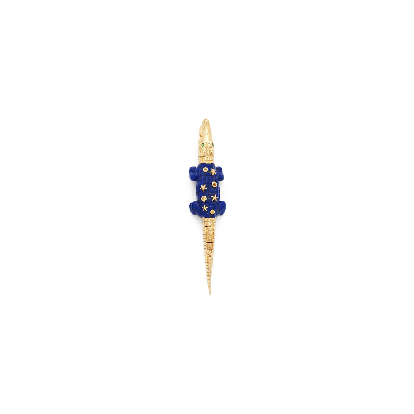 Bibi Van Der Velden Alligator Lapis Lazuli Bite Earring-Single