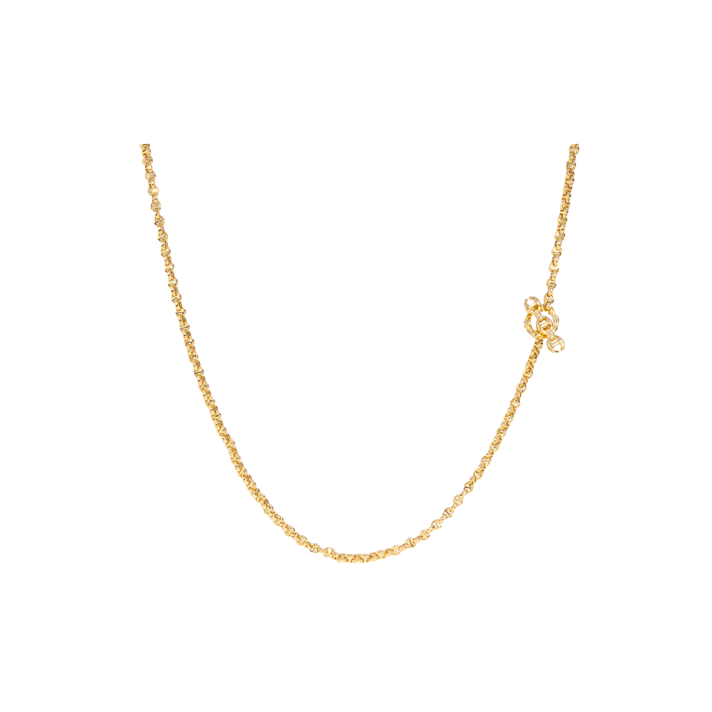 Hoorsenbuhs Yellow Gold Lasso Micro Chain Necklace