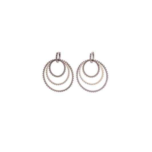 Nancy Newberg Add-A-Hoop Customized Earring 4 piece Set Silver