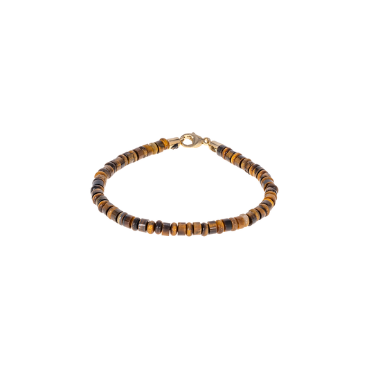 Luis Morais Gemstone Beaded Bracelet with Long Clasp and Lobster Closure