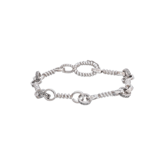 Nancy Newberg Diamond Chain-Link Bracelet