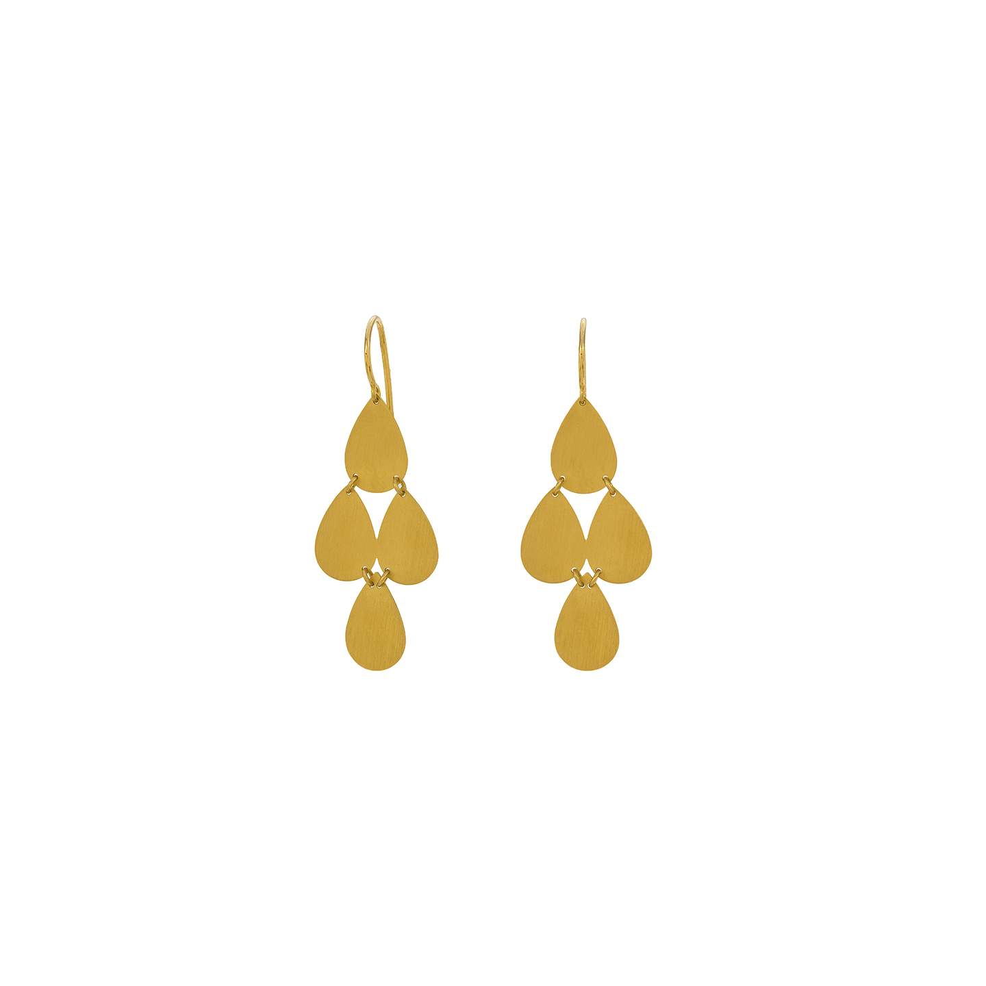 Irene Neuwirth Gold 'Classic' Four Drop Earrings