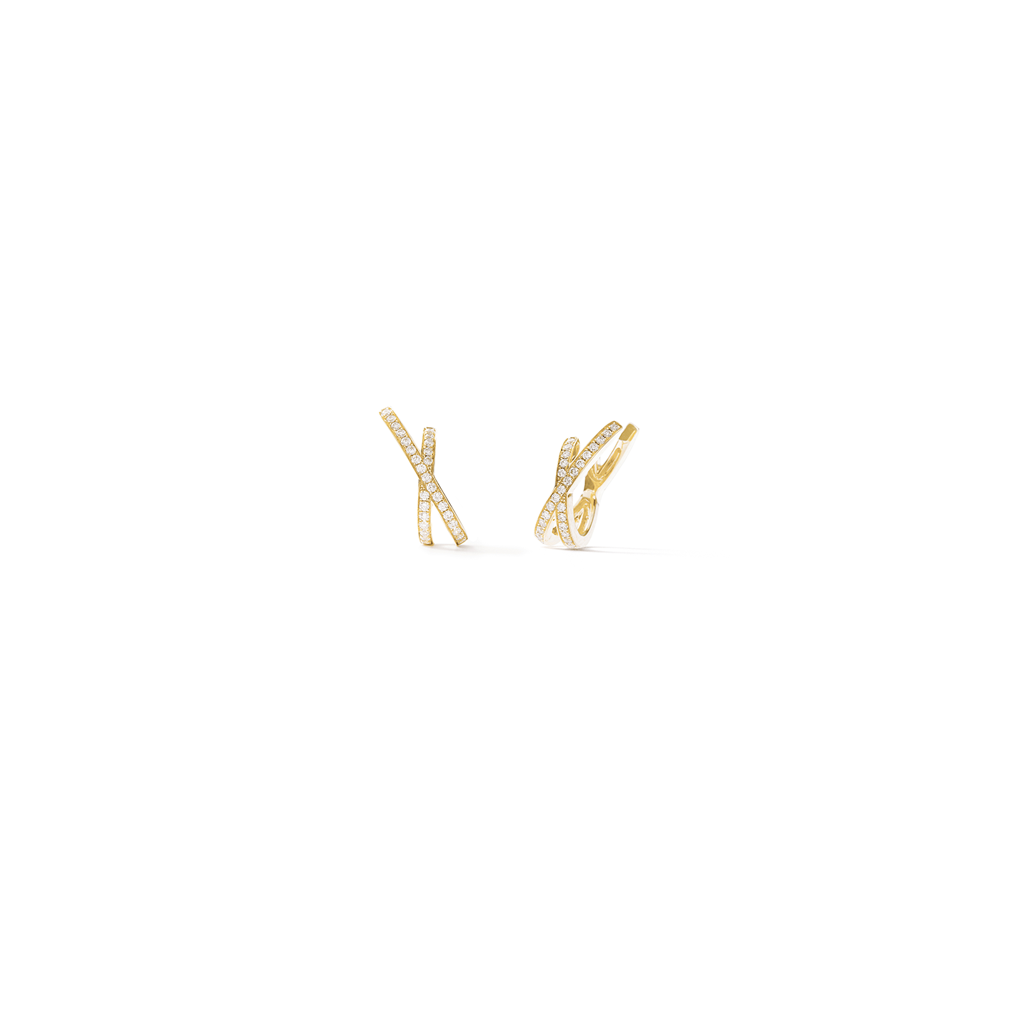 Eva Fehren Orbit X Small Hoop Earring