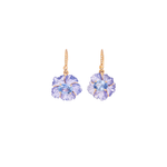 Irene Neuwirth 'Tropical Flower' One-Of-A-Kind Carved Tanzanite Flower with Sapphire Earrings
