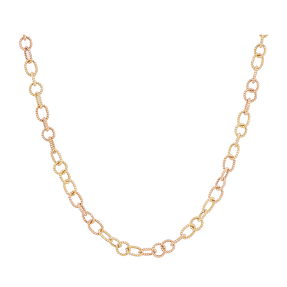 Nancy Newberg Gold Twist Link Necklace