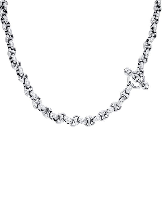 Hoorsenbuhs 10mm Open Link Necklace with White Diamond Toggle